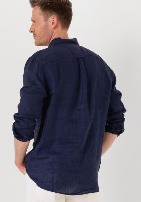 Donkerblauwe TOMMY HILFIGER Casual overhemd PIGMENT DYED LI SOLID RF SHIRT - large