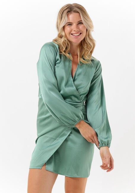 Groene NEO NOIR Mini jurk TULSA SATIN DRESS - large