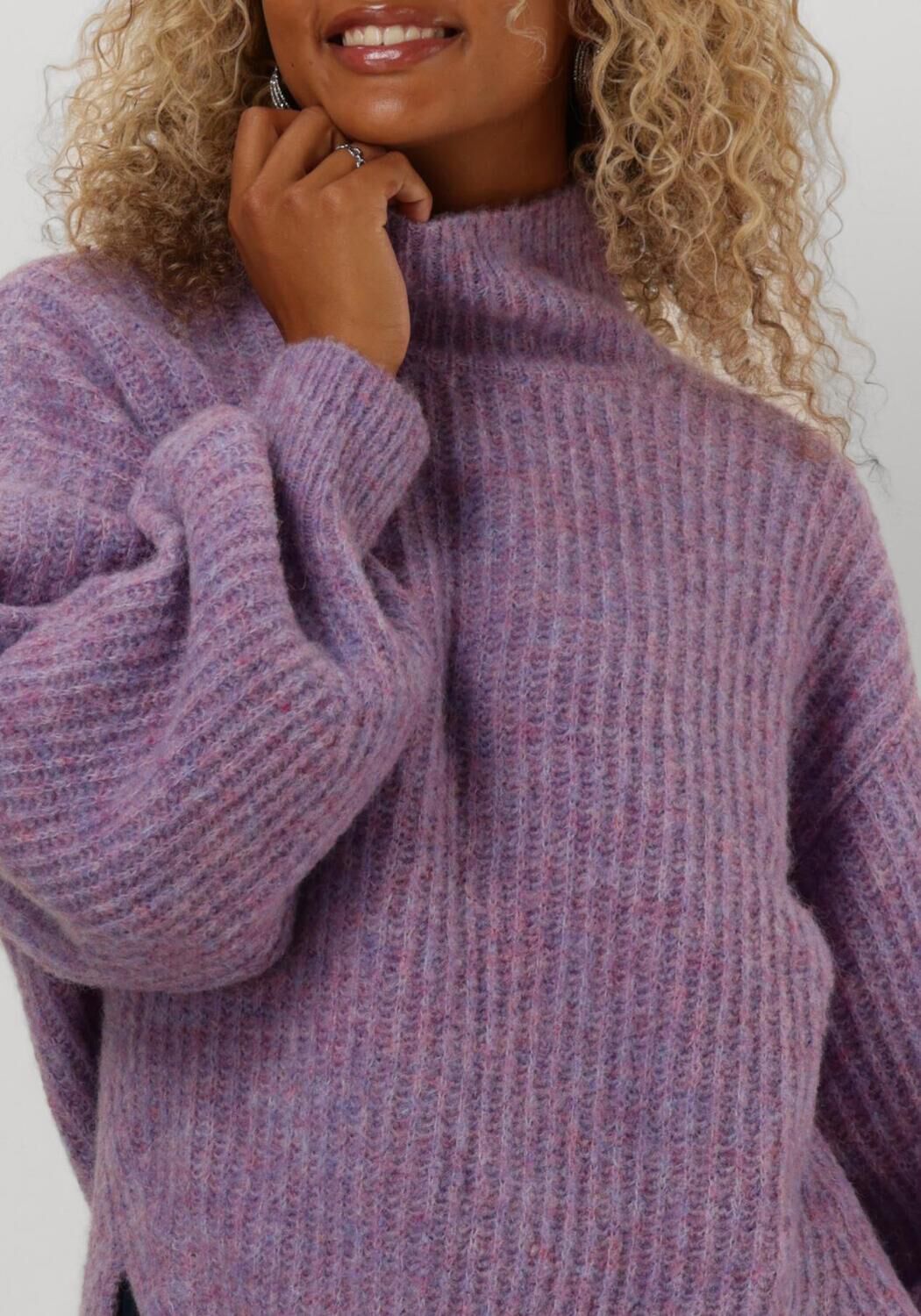 ANOTHER LABEL Dames Truien & Vesten Daly Knitted Pull Paars