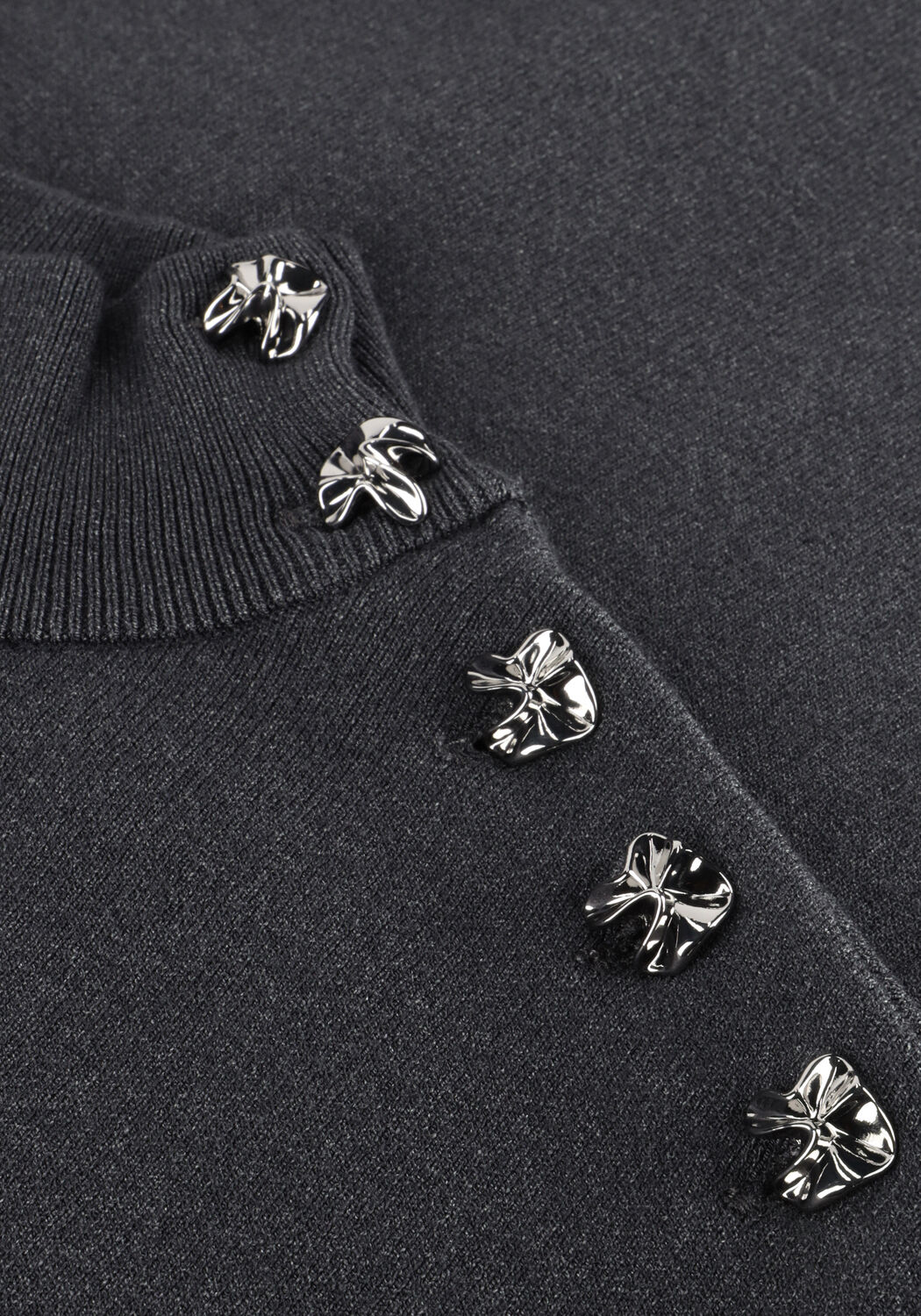 Donkergrijze Y.A.S. Trui YASHAMA LS PEARL KNIT PULLOVER - large