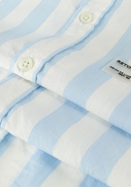Lichtblauwe RETOUR Casual overhemd DION - large