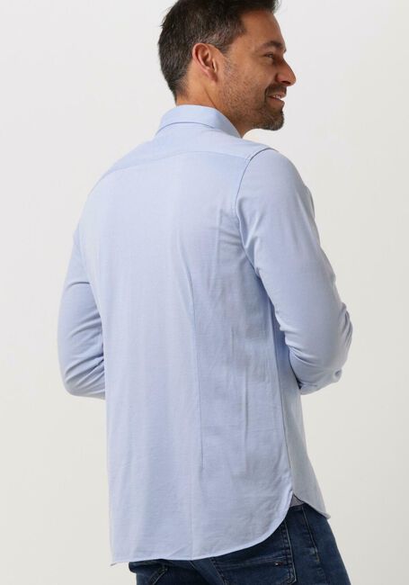 Blauwe TOMMY HILFIGER Klassiek overhemd 1985 KNIT SOLID SF SHIRT - large