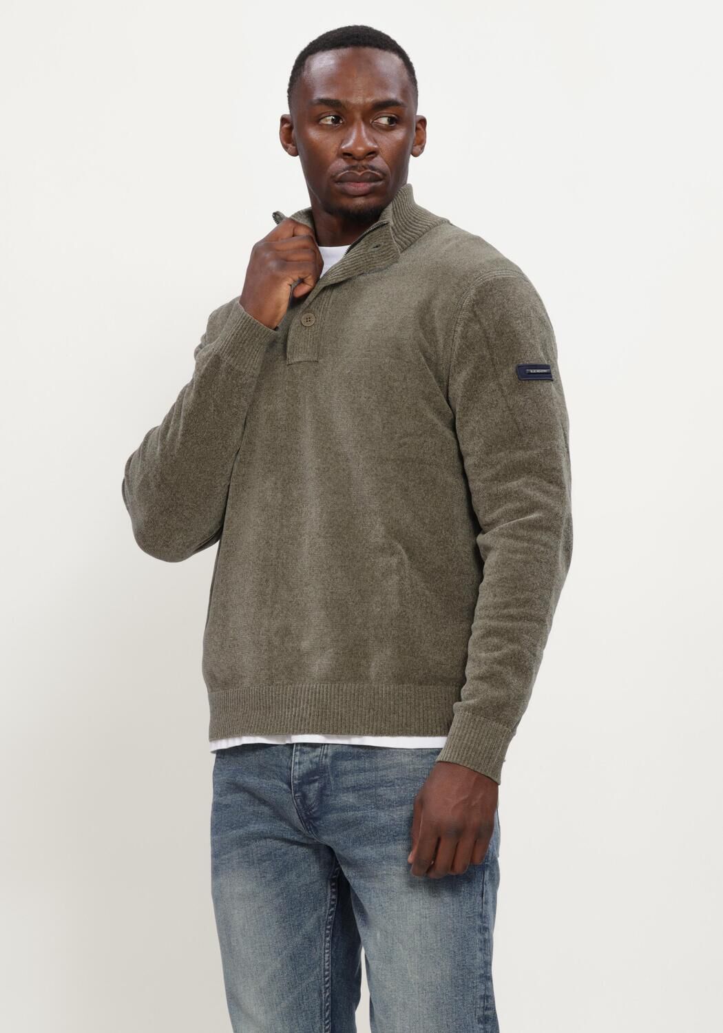 BLUE INDUSTRY Heren Truien & Vesten Knitwear Groen