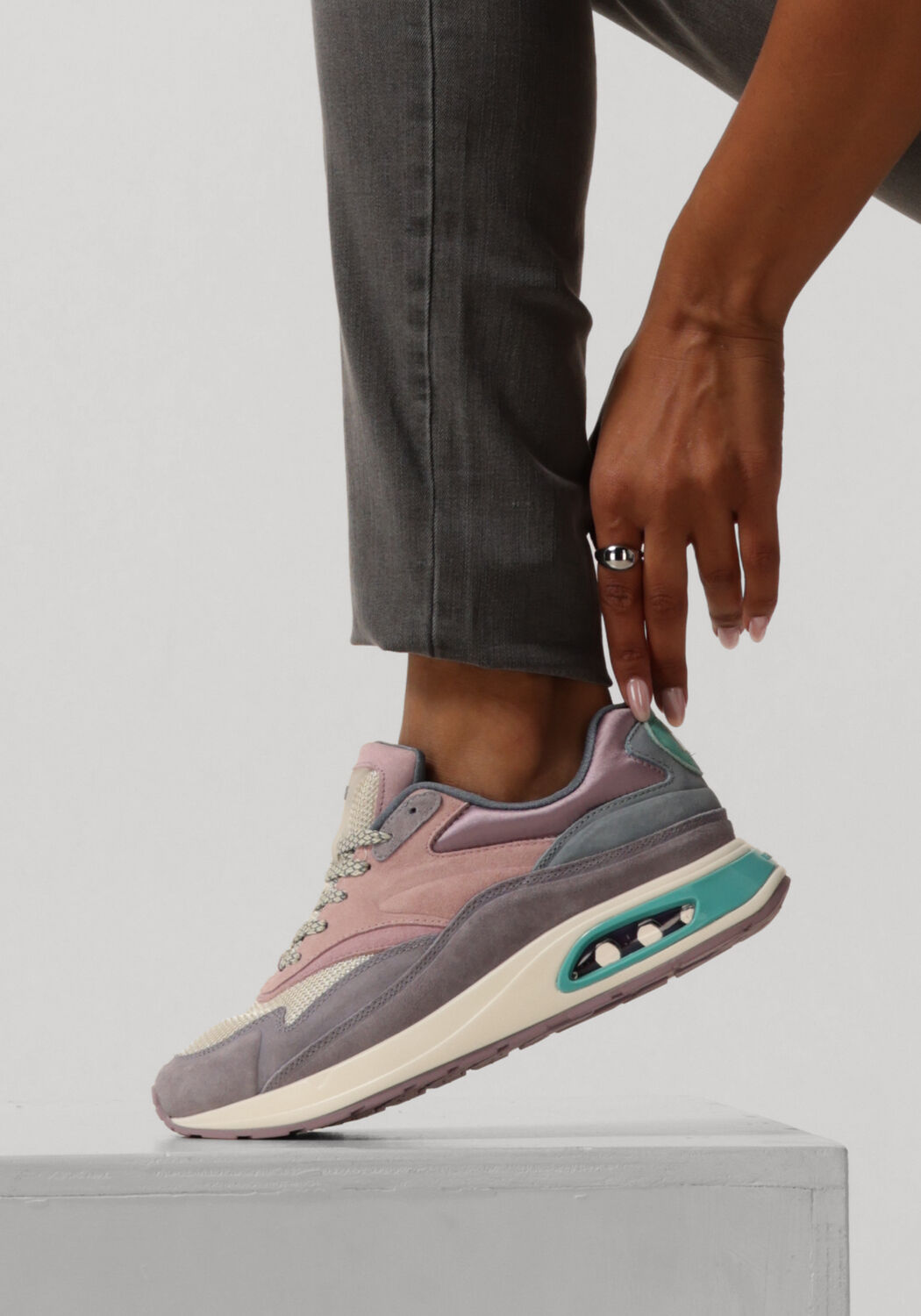 Paarse THE HOFF BRAND Lage sneakers THE STRIP - large