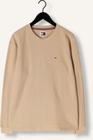 Beige TOMMY JEANS Trui TJM REG WAFFLE L/S TEE Beige TOMMY JEANS Trui TJM REG WAFFLE L/S TEE - medium