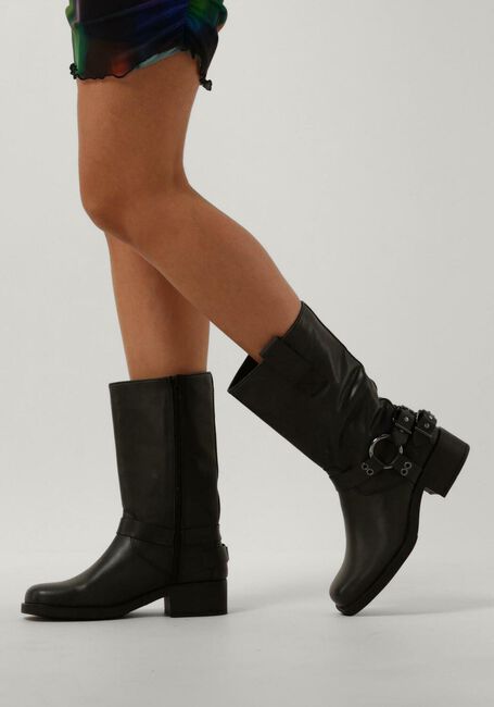 Biker Boots Hoge Veterlaarzen Zwart Biker Boots Dames Zwart Omoda