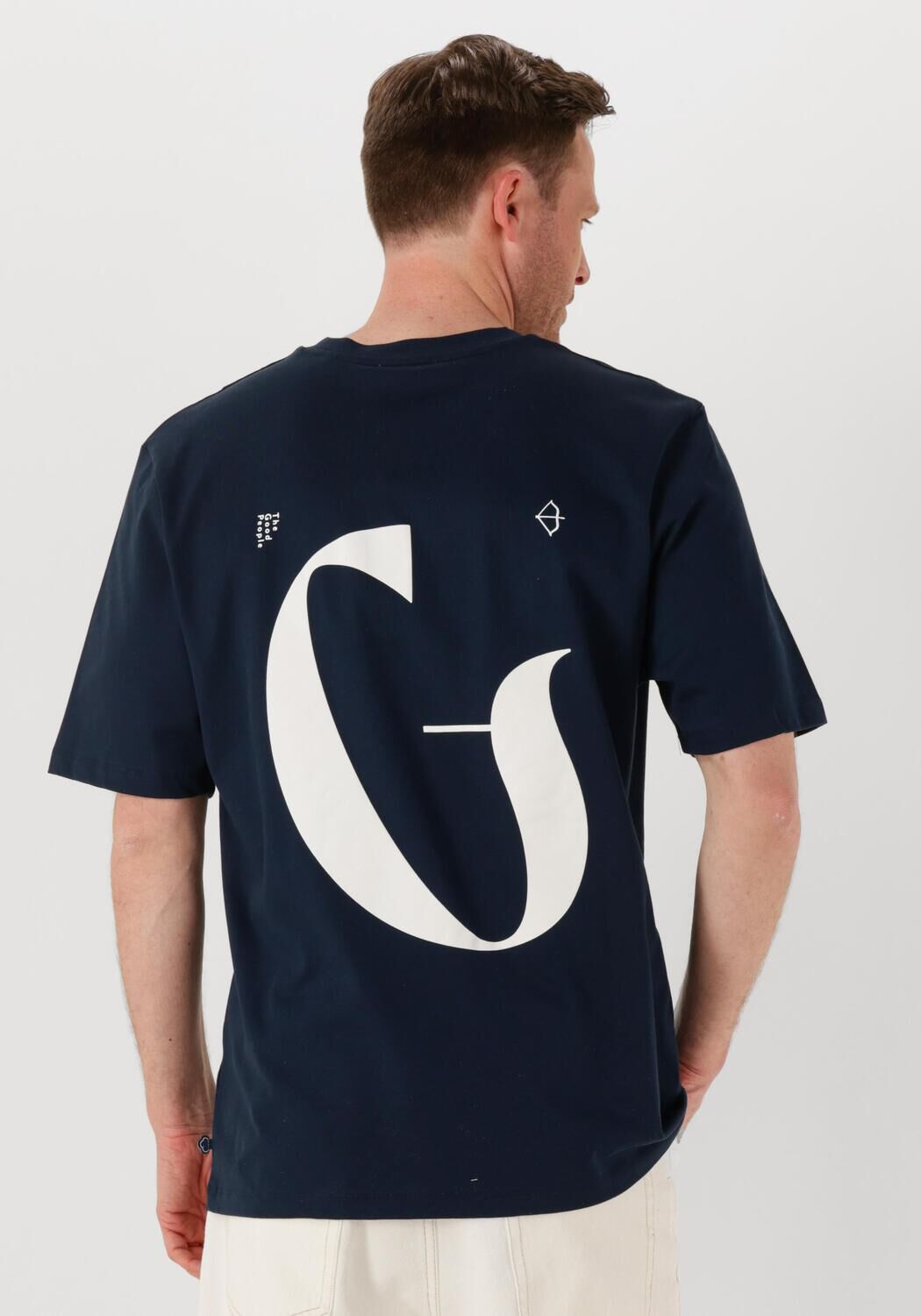 THE GOODPEOPLE Heren Polo's & T-shirts Ton Donkerblauw