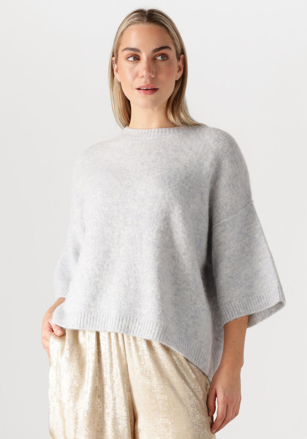 KNIT-TED Dames Truien & Vesten Megan Lichtblauw