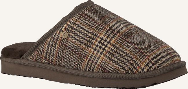 Bruine WARMBAT Pantoffels CLASSIC CHECK Bruine WARMBAT Pantoffels CLASSIC CHECK - large