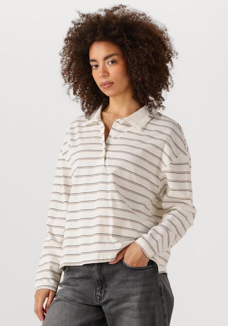 Witte MY ESSENTIAL WARDROBE Top ANNAMW LS POLO BLOUSE - large