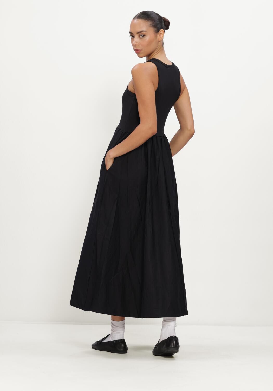 Zwarte Y.A.S. Maxi jurk YASMIRA SL LONG DRESS - large