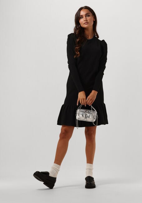 Zwarte Y.A.S. Mini jurk YASINES LS KNIT DRESS - large