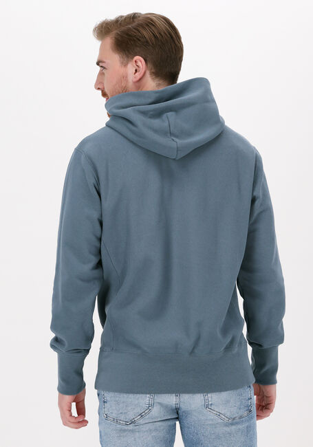 Lichtblauwe CHAMPION Sweater HOODED SWEATSHIRT MEN - large