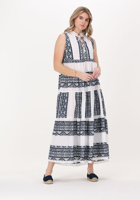Witte GREEK ARCHAIC KORI Maxi jurk LONG SLEEVELESS DRESS - large