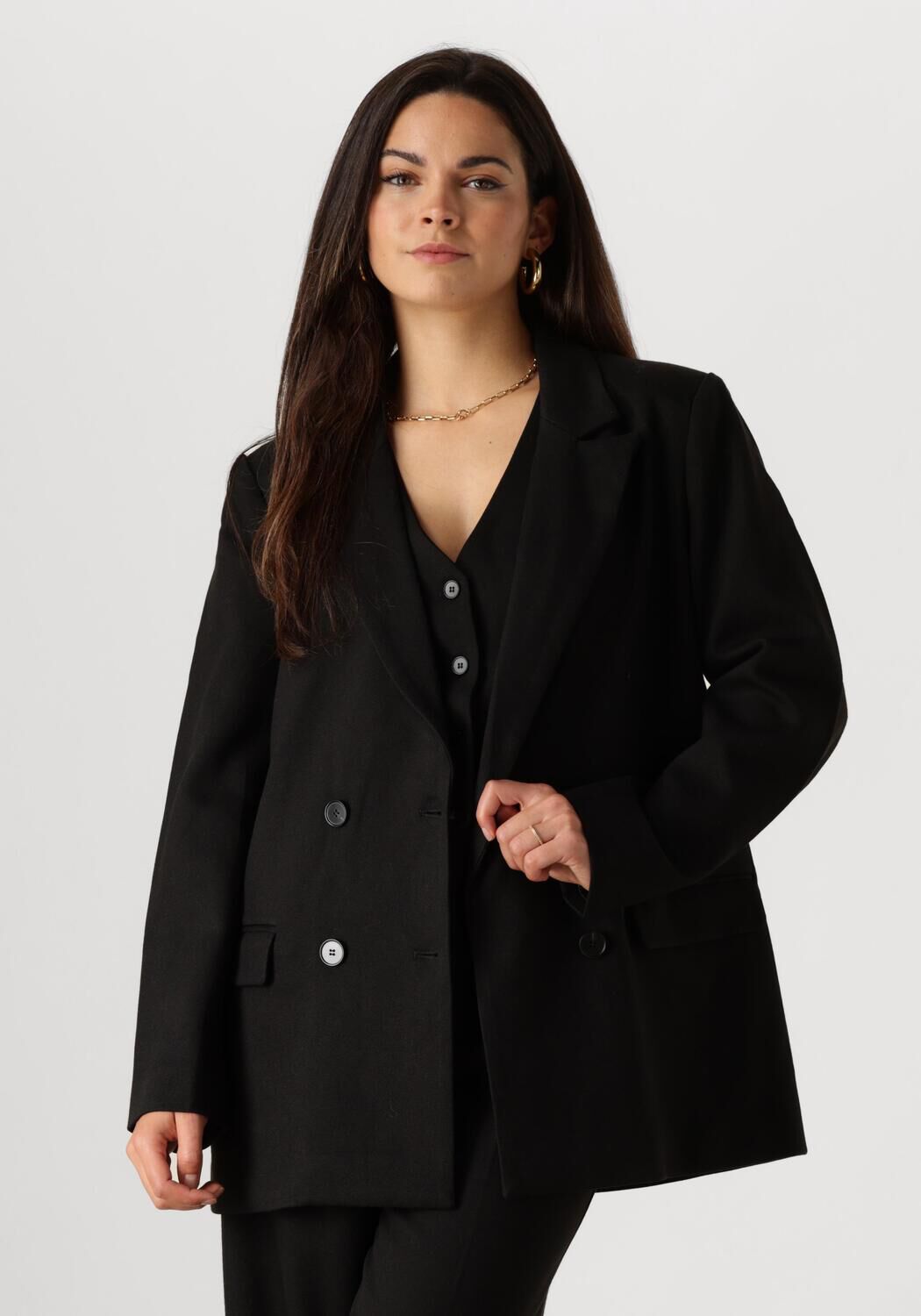 Notre-v Elegante Zwarte Blazer Nv-Elaine Black Dames
