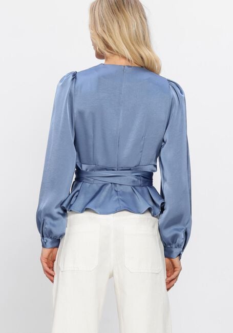 Blauwe NEO NOIR Blouses RISTA HEAVY SATEEN BLOUSE - large
