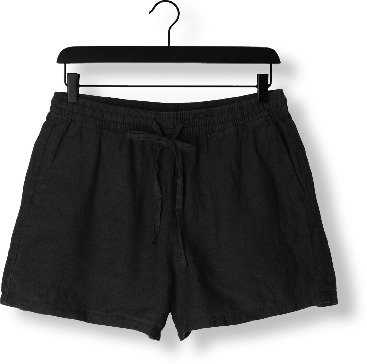 SELECTED FEMME Dames Broeken Slflinnie Mw Linen Shorts Zwart