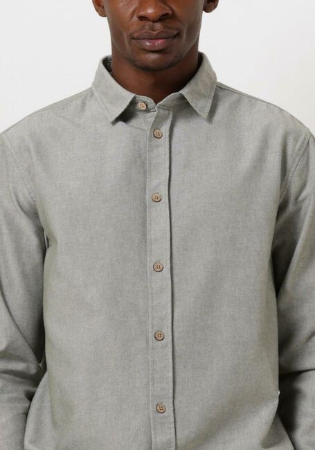 Olijf ANERKJENDT Casual overhemd AKLOUIS L/S LINEN SHIRT - large