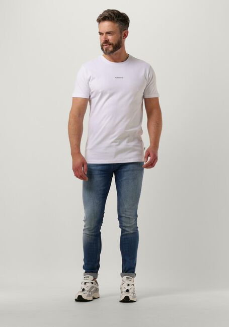 Witte PUREWHITE T-shirt TSHIRT WITH SMALL LOGO ON CHEST AND BIG BACK PRINT - large