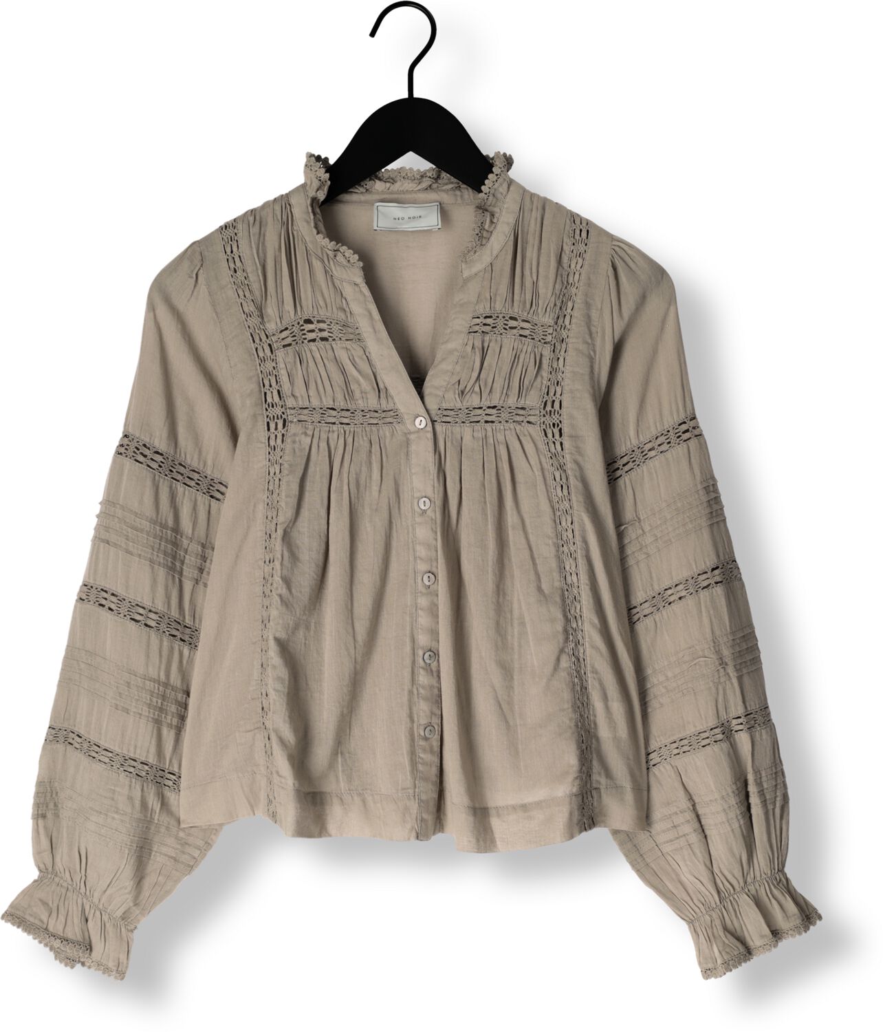 NEO NOIR Dames Blouses Lyla S Voile Blouse Taupe
