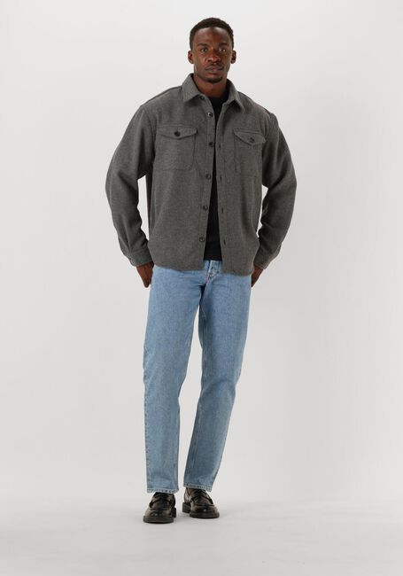 Grijze SELECTED MEN Overshirt SLHRLXPABLO WOOL BLEND OVERSHIRT - large