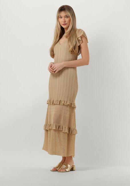 Gouden LIU JO Maxi jurk ROMANTIC PARTY LUX DRESS - large