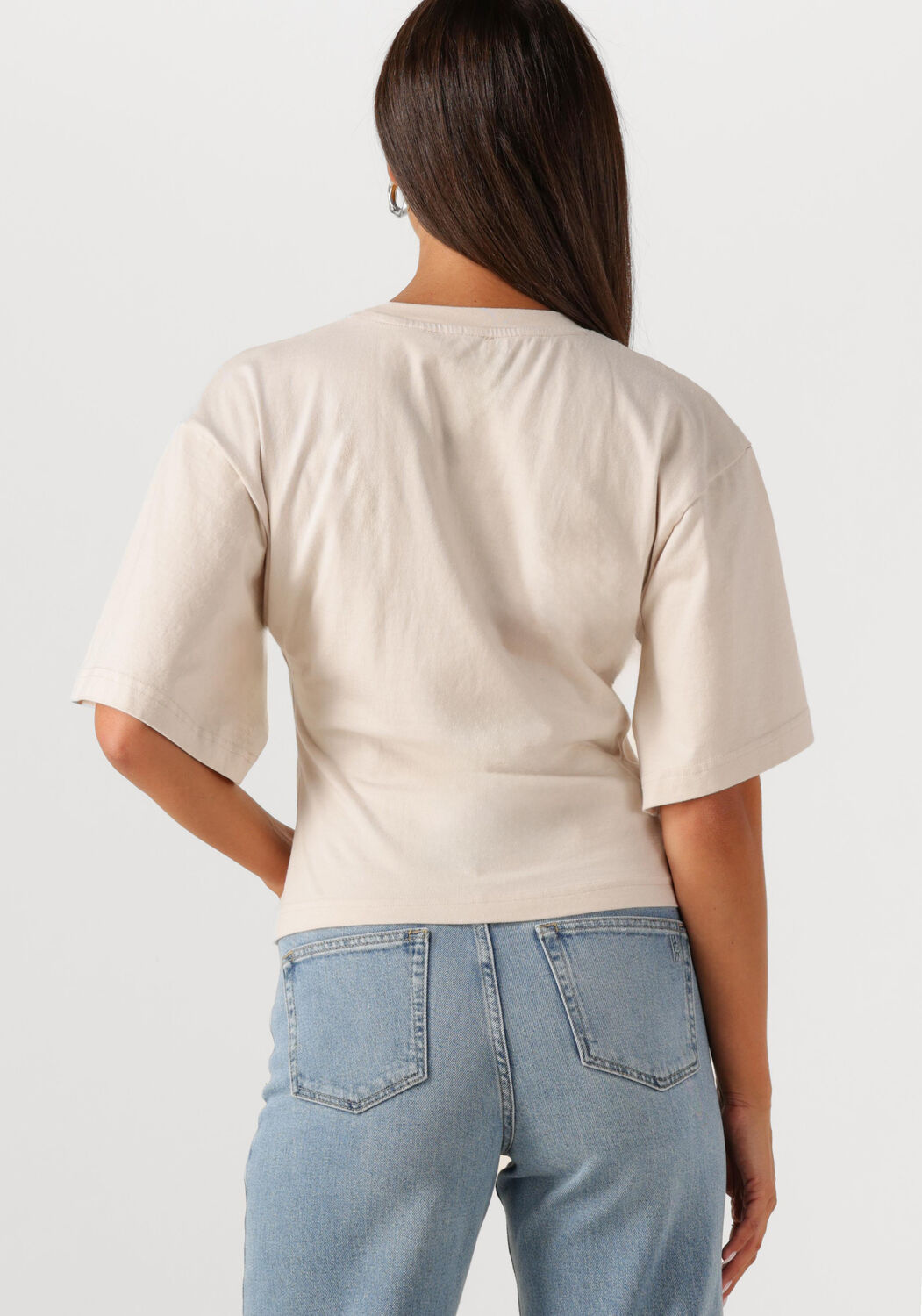 NEO NOIR Dames Tops & T-shirts Asha Boxy Tee Gebroken Wit