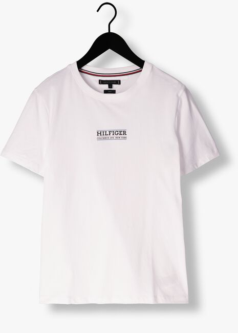 Witte TOMMY HILFIGER T-shirt SMALL HILFIGER TEE - large