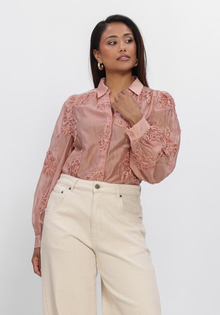 Roze NUKUS Blouses ANTONELLA BLOUSE PAILLET FLOWER - large