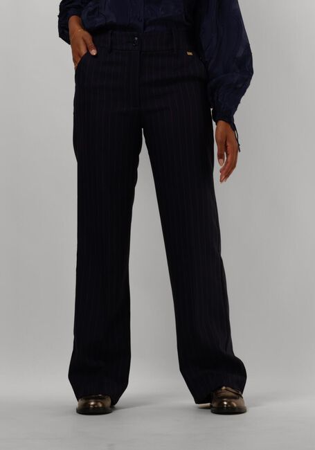 Blauwe POM AMSTERDAM Pantalon STRIPED MIDNIGHT BLUE - large