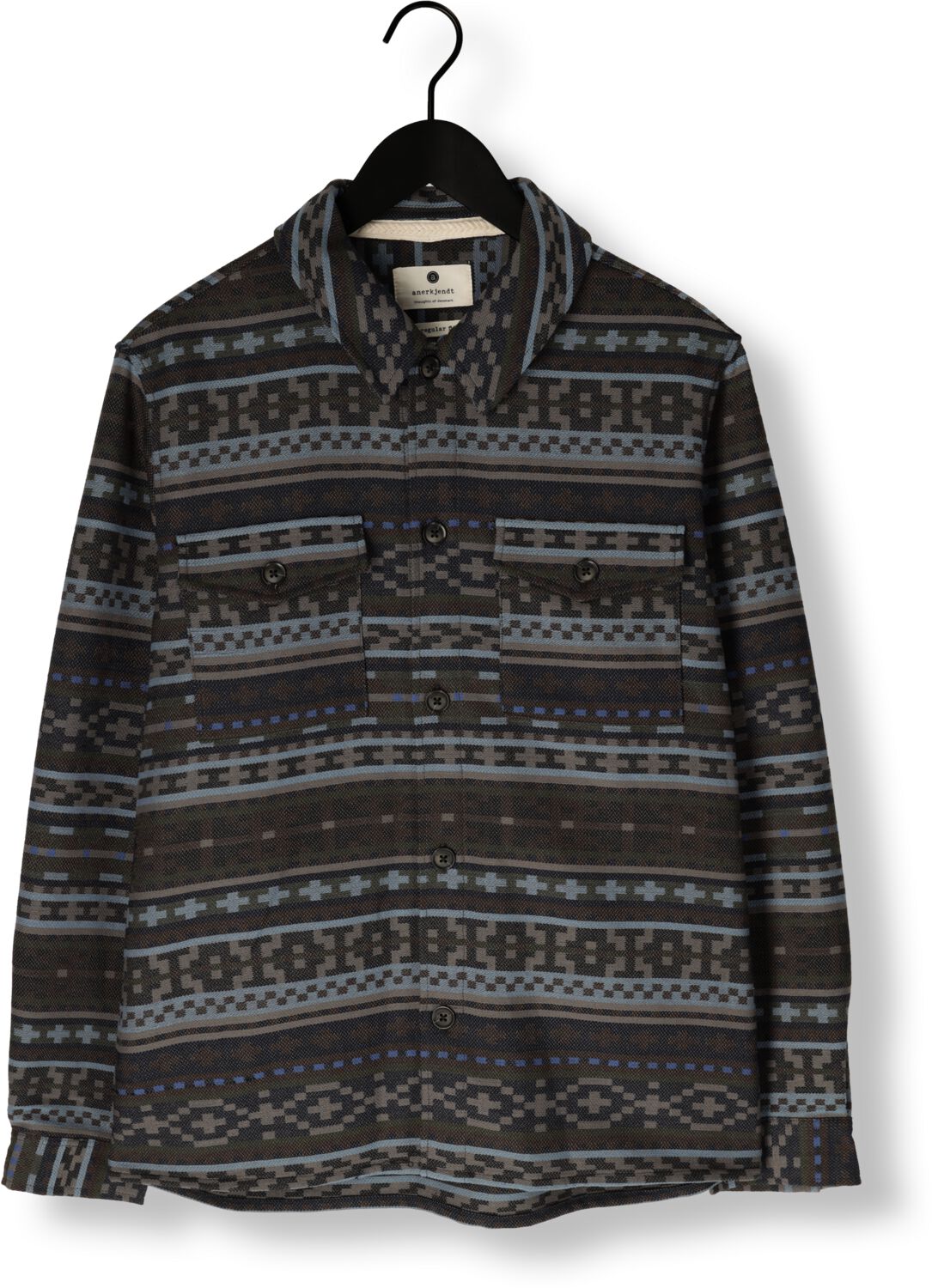 ANERKJENDT Heren Overshirts Akoscar Inka Overshirt Bruin