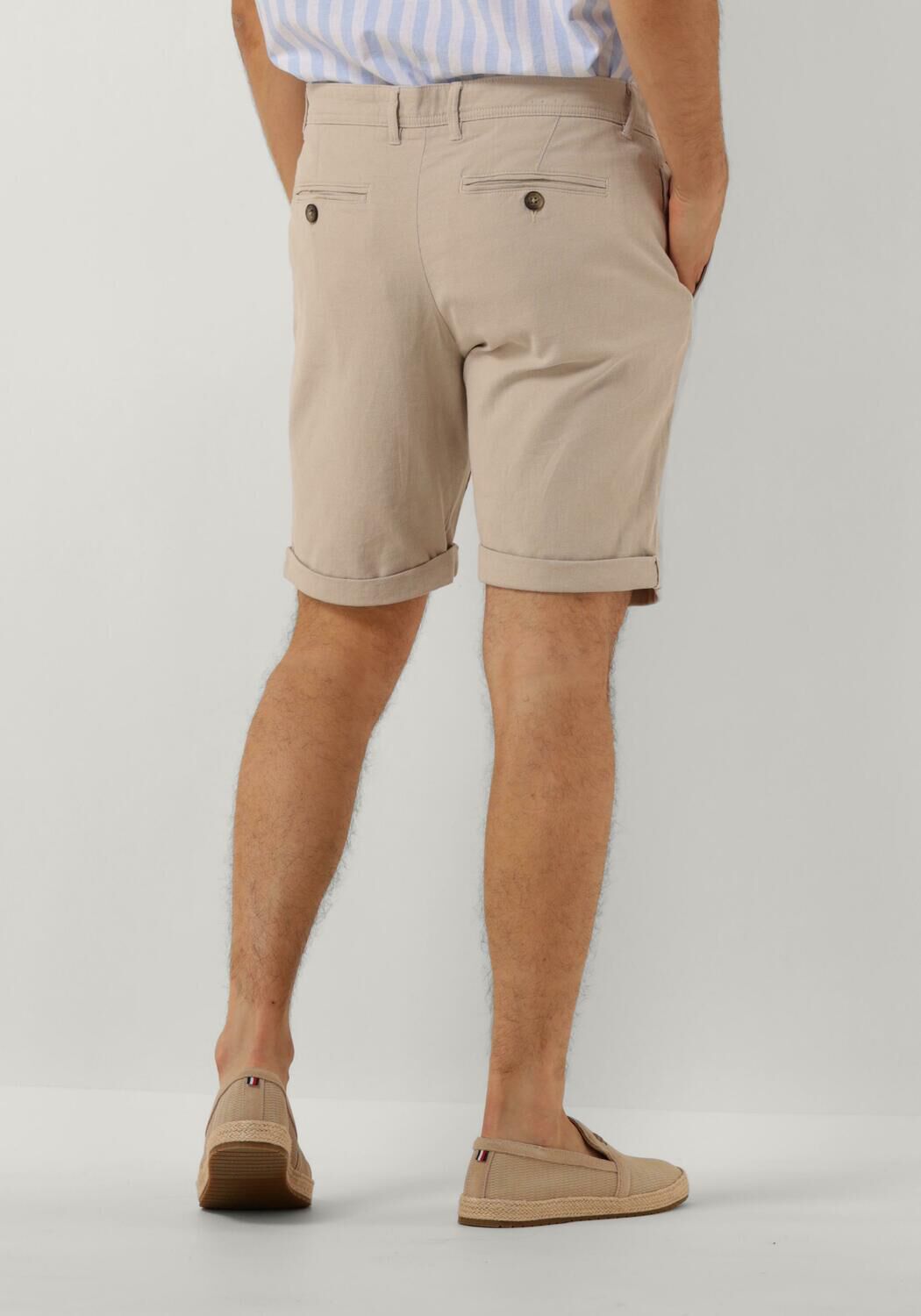 SELECTED HOMME Heren Broeken Slhslim-luton Flex Shorts Noos Beige