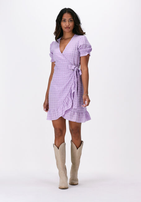Paarse FREEBIRD Mini jurk SADIE DRESS - large