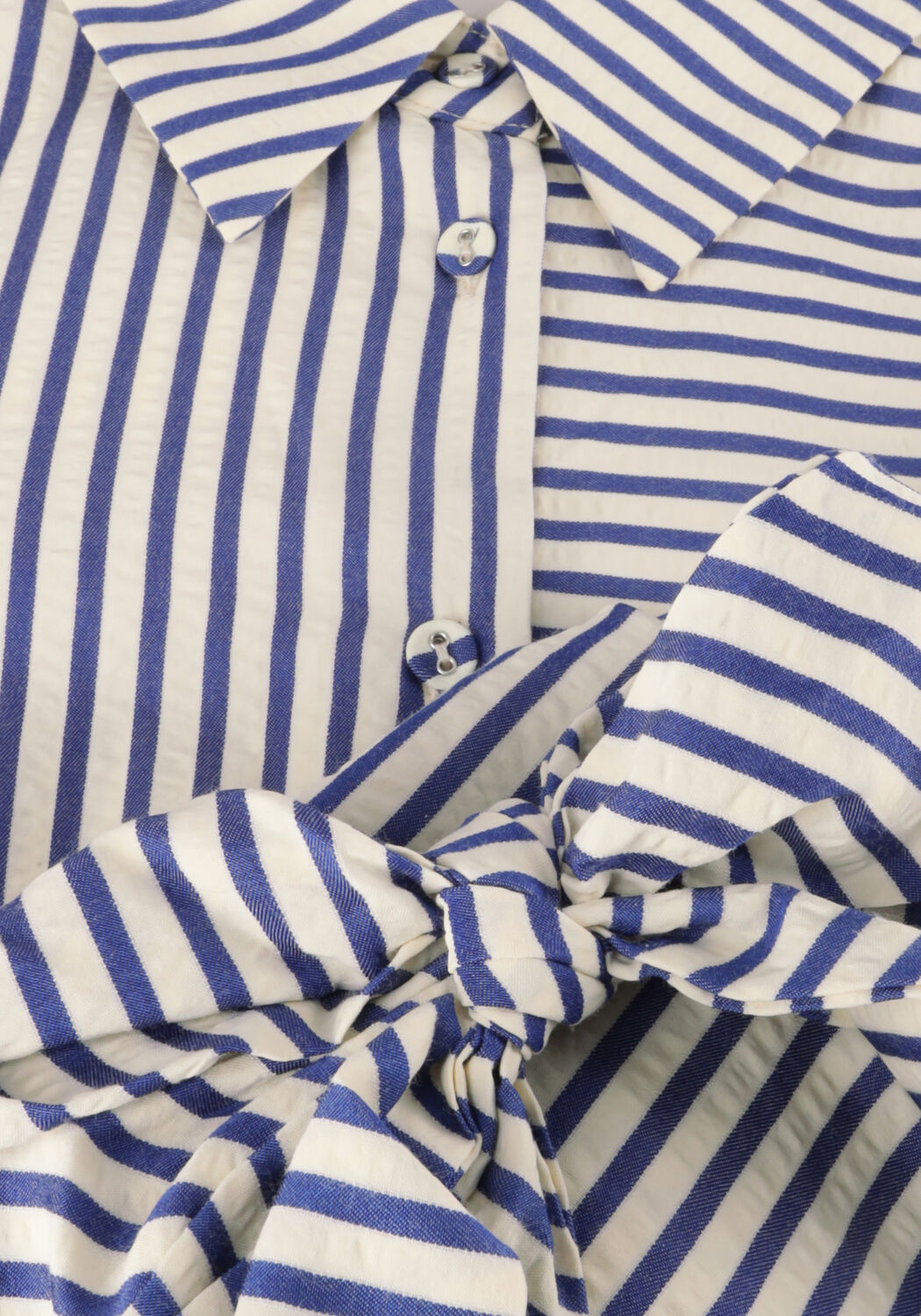 Blauwe Y.A.S. Blouses YASSTA LS TIE SHIRT S. - large