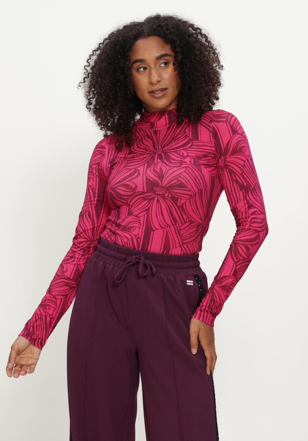 Fuchsia POM AMSTERDAM Blouses ROMI JERSEY - large