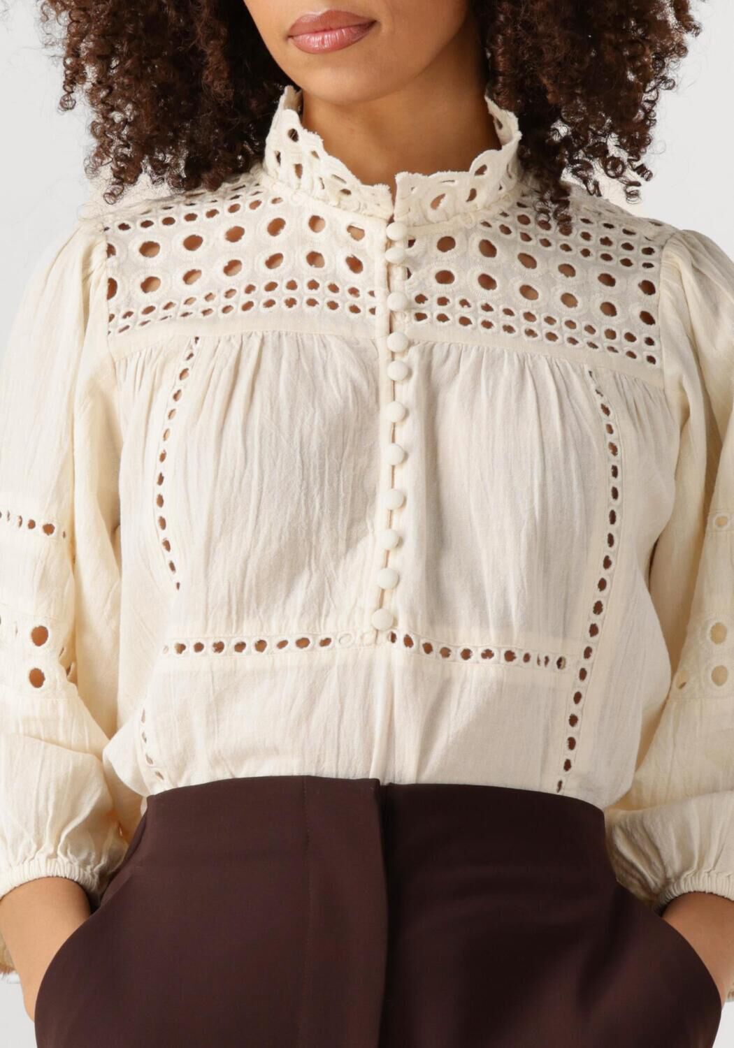 SECOND FEMALE Dames Blouses Brunie Blouse Ecru