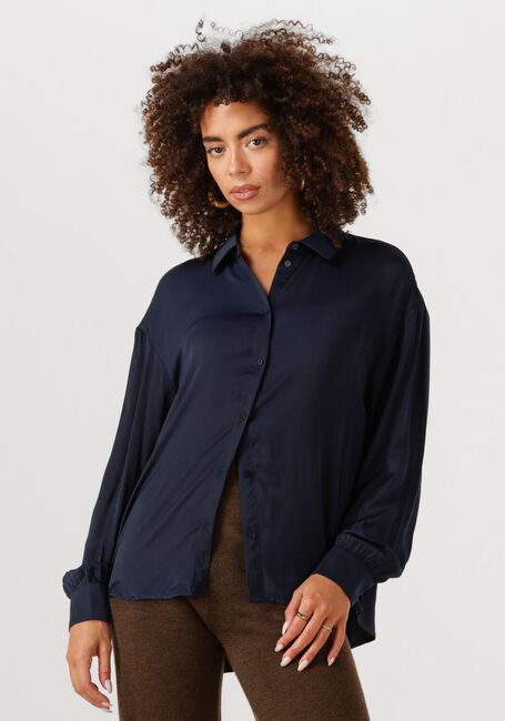 Donkerblauwe MSCH COPENHAGEN Blouses MSCHSANDELINE MALUCA SHIRT - large