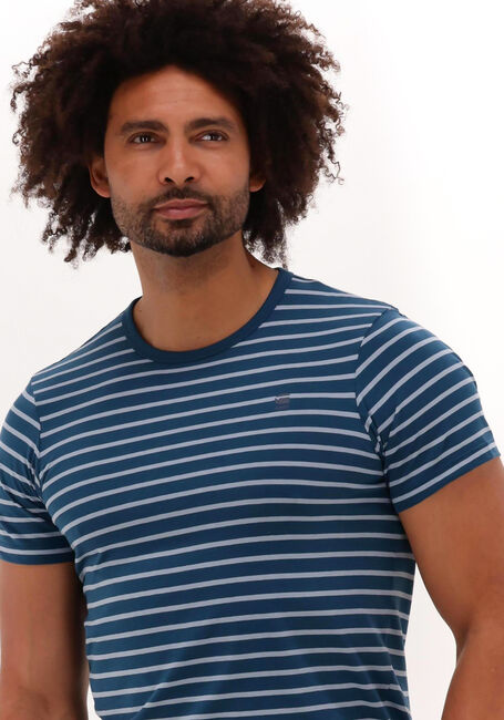 Blauwe G-STAR RAW T-shirt STRIPE SLIM R T - large