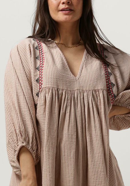 Zand BY-BAR Mini jurk PHILOU HANDLOOM DRESS - large