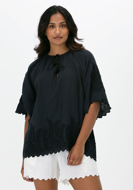 Grijze SISSEL EDELBO Blouses SANDRA ORGANIC COTTON BLOUSE - large