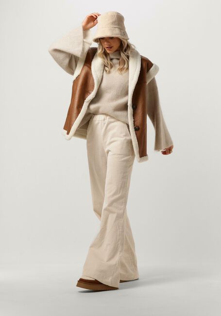 Beige AMERICAN DREAMS Trui FELICIA OVERSIZED KNIT - large