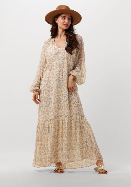 Gele NEO NOIR Maxi jurk HALLAS FIELD DRESS - large