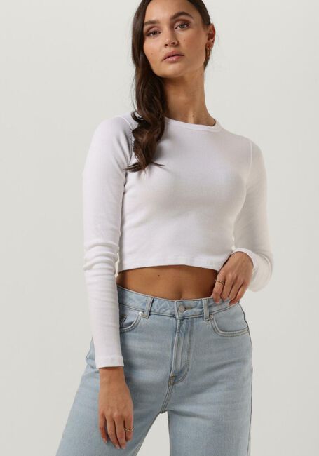 Witte ENVII T-shirt ENALLY LS CROP TEE 5314 - large