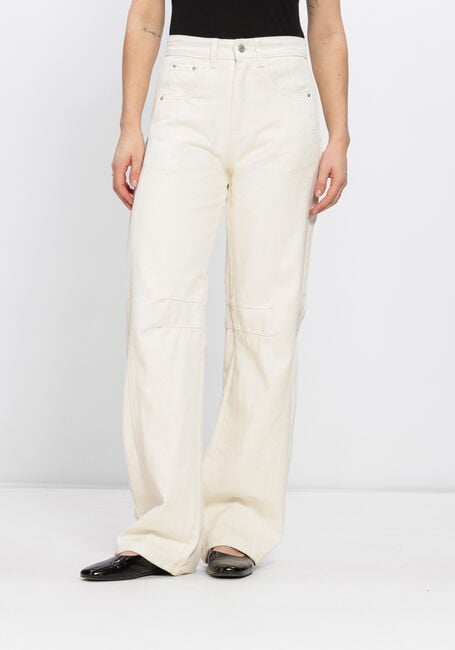 Witte HAUTE L'AMITI&Eacute; Jeans DREW BARREL PANEL TALL JEANS WHITE - large