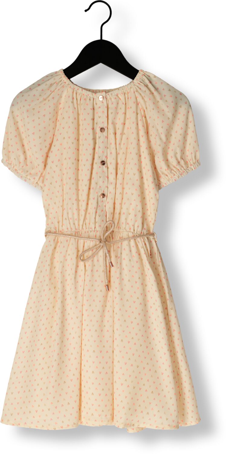 NONO Meisjes Jurken Moas Heart Dress Ecru