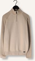 Beige GENTI Trui TURTLE ZIP Beige GENTI Trui TURTLE ZIP - medium