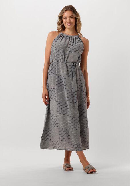 Beige SISSEL EDELBO Midi jurk MERIDA SILK STRAP DRESS - large