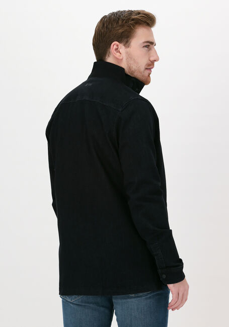 Zwarte PME LEGEND Vest LONG SLEEVE SHIRT BLACK DENIM  - large