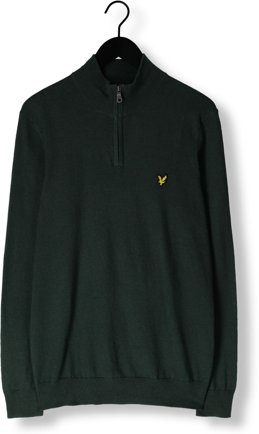 LYLE & SCOTT Heren Truien & Vesten Cotton Merino Quarter Zip Jumper Donkergroen