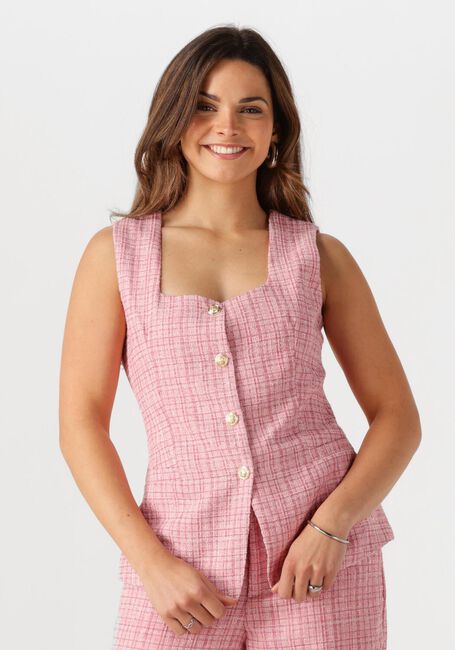 Roze NEO NOIR Gilet PERNI GLITZ BOUCLE WAISTCOAT - large